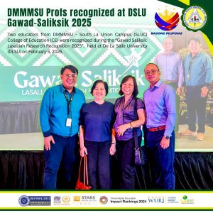 DMMMSU Profs recognized at DLSU Gawad-Saliksik 2025