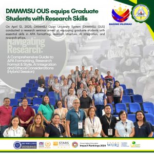 DMMMSU OUS equips Graduate Students with Research Skills