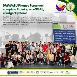 DMMMSU Finance Personnel complete Training on eNGAS, eBudget Systems