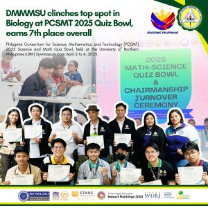 DMMMSU clinches top spot in Biology at PCSMT 2025 Quiz Bowl, earns…