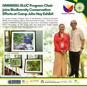 DMMMSU-SLUC Program Chair joins Biodiversity Conservation Efforts at Camp John Hay Exhibit