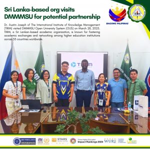 Sri Lanka-based org visits DMMMSU for potential partnership