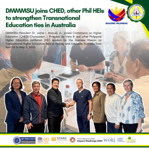 DMMMSU joins CHED, other Phil HEIs to strengthen Transnational Education ties in Australia