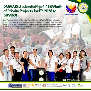 DMMMSU submits Php 4.48B Worth of Priority Projects for FY 2026 to…