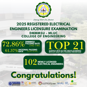 DMMMSU celebrates 102 newly licensed Electrical Engineers