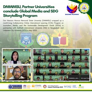 DMMMSU, Partner Universities conclude Global Media and SDG Storytelling Program