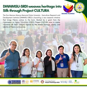 DMMMSU-SRDI Weaves Heritage into Silk through Project CULTURA
