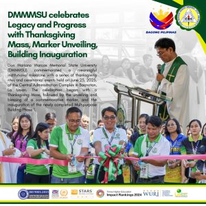 DMMMSU celebrates Legacy and Progress with Thanksgiving Mass, Marker Unveiling, Building Inauguration