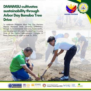 DMMMSU cultivates sustainability through Arbor Day Banaba Tree Drive