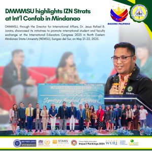 DMMMSU highlights IZN Strats at Int’l Confab in Mindanao