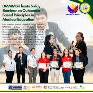 DMMMSU hosts 5-day Seminar on Outcomes-Based Principles in Medical Education