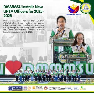 DMMMSU installs New UNTA Officers for 2025 – 2028