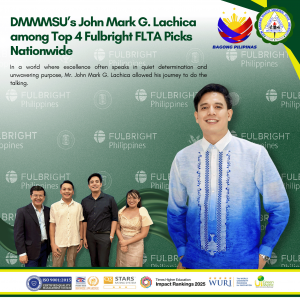 DMMMSU’s John Mark G. Lachica among Top 5 Fulbright FLTA Picks Nationwide