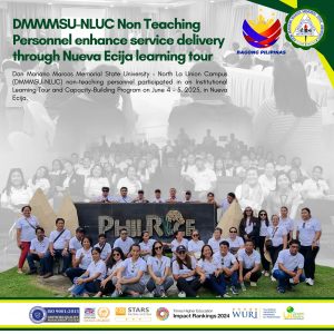 DMMMSU-NLUC Non-Teaching Personnel enhance service delivery through learning tour