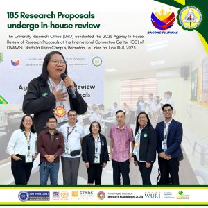 185 Research Proposals undergo in-house review