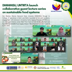 DMMMSU, UNTIRTA launch collaborative guest lecture series on sustainable food systems