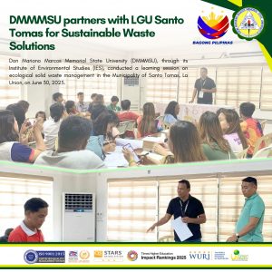 DMMMSU partners with LGU Santo Tomas for Sustainable Waste Solutions