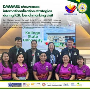 DMMMSU showcases internationalization strategies during KSU benchmarking visit