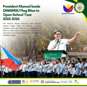 President Manuel leads DMMMSU Flag Rites to Open School Year 2025–2026