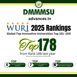 DMMMSU’s real-world impact earns global praise; leaps forward in reputation, industry impact,…