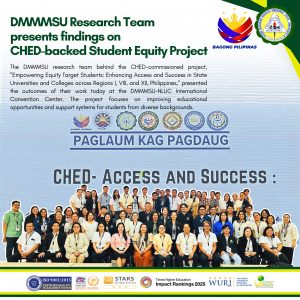 DMMMSU Research Team presents findings on CHED-backed Student Equity Project